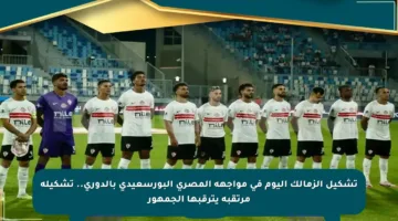 تشكيل الزمالك اليوم في مواجهة المصري البورسعيدي بالدوري.. تشكيلة مرتقبة يترقبها الجمهور